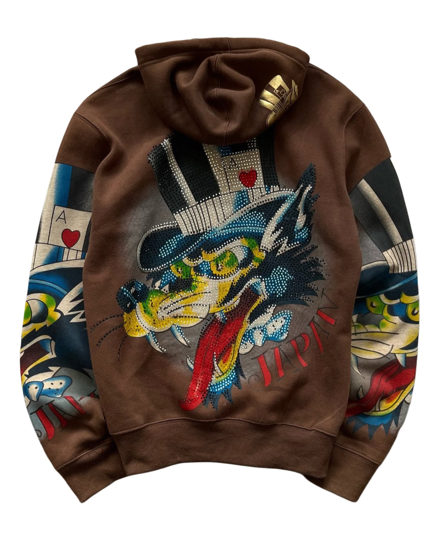 Ed Hardy Brown Zip Up