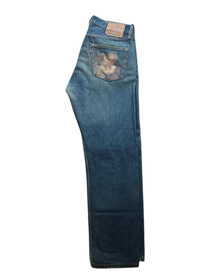 Levis Hand Painted Jeans