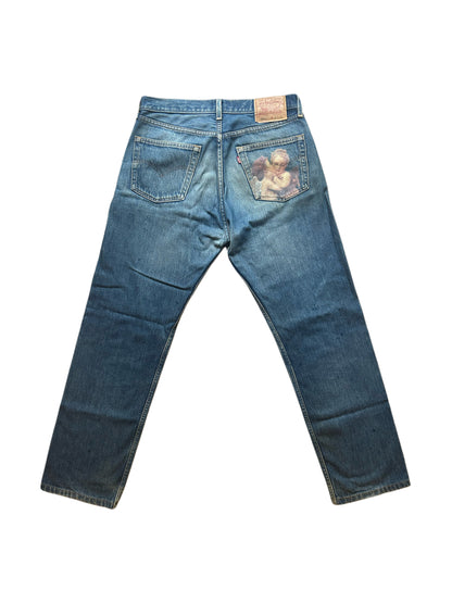 Levis Hand Painted Jeans