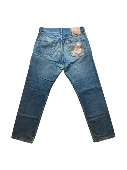 Levis Hand Painted Jeans